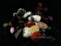 Dalias 1873 pintor de flores Henri Fantin Latour